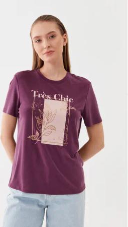 ONLY T-Shirt 15303212 Violett Regular Fit