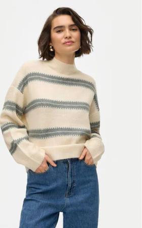 Vero Moda Rollkragenpullover Dazzle 10310850 Beige Loose Fit