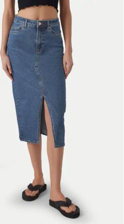 Vero Moda Jeansrock Veri 10295731 Blau Regular Fit
