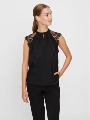 Vero Moda Bluse Milla 10226072 Schwarz Regular Fit