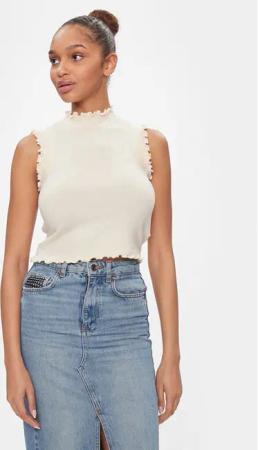 Vero Moda Bluse Gold 10297855 Beige Slim Fit