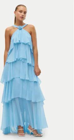 Vero Moda Abendkleid Felicia 10295237 Blau Tight Fit