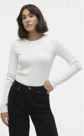 Vero Moda Bluse Chloe 10306897 Weiß Slim Fit