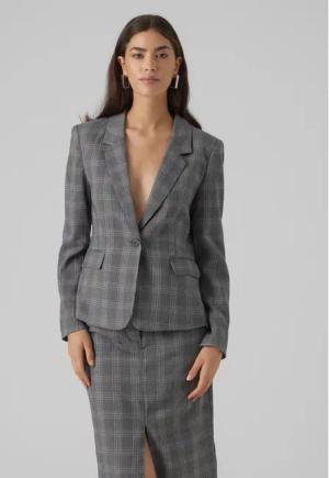Vero Moda Sakko Malin 10299895 Grau Slim Fit