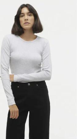 Vero Moda Bluse Chloe 10306897 Grau Slim Fit