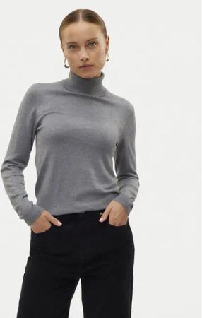 Vero Moda Rollkragenpullover Iris 10320450 Grau Slim Fit