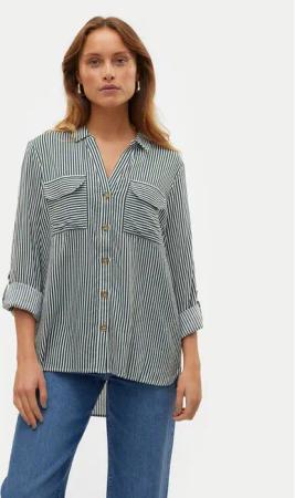 Vero Moda Hemd Bumpy 10275283 Grün Regular Fit