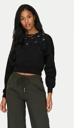 ONLY Sweatshirt Suzi 15331166 Schwarz Regular Fit