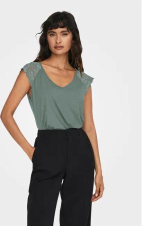 ONLY Bluse Petra 15315803 Grün Slim Fit