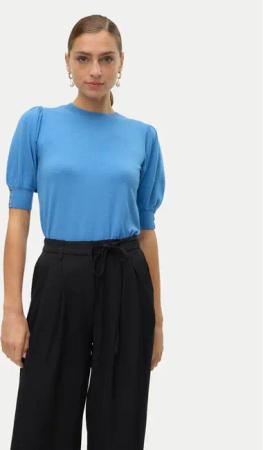 Vero Moda Bluse Hollykaris 10310577 Blau Regular Fit