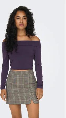 ONLY Bluse 15302593 Violett Slim Fit