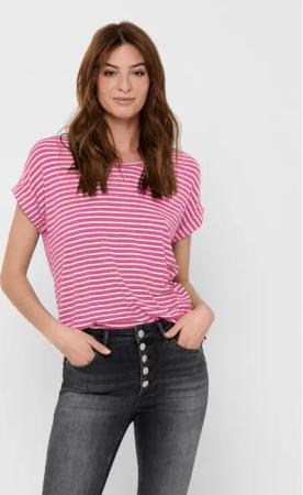 ONLY T-Shirt Moster 15206243 Rosa Regular Fit