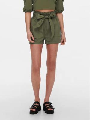 ONLY Stoffshorts Smilla 15154906 Khakifarben Regular Fit