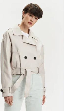 ONLY Jacke aus Kunstleder Vera 15308584 Grau Regular Fit