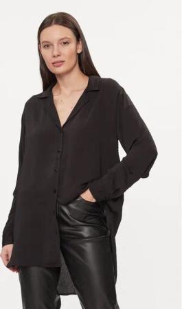 Vero Moda Hemd AWARE Haisley 10298497 Schwarz Regular Fit