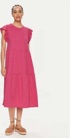 Vila Kleid für den Alltag Summer 14087542 Rosa Loose Fit