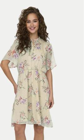 ONLY Kleid für den Alltag Aida 15319705 Écru Regular Fit
