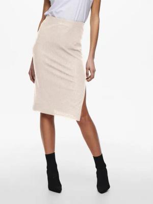 ONLY Bleistiftrock Emma 15233600 Beige Slim Fit