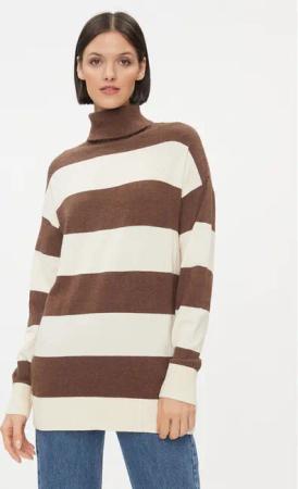 ONLY Rollkragenpullover 15294128 Braun Regular Fit