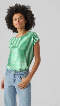 Vero Moda T-Shirt Ava 10284469 Grün Regular Fit