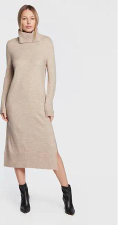 ONLY Strickkleid Brandie 15214595 Beige Regular Fit