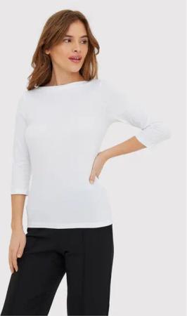 Vero Moda Bluse Panda 10274133 Weiß Regular Fit