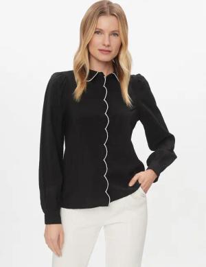 Vero Moda Hemd Gigi 10303039 Schwarz Regular Fit