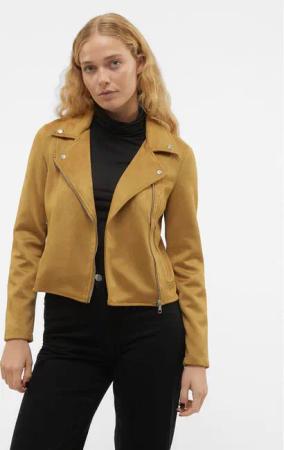 Vero Moda Jacke aus Kunstleder Jose 10300938 Braun Regular Fit