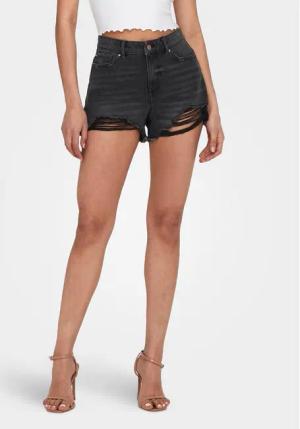ONLY Jeansshorts Pacy 15256232 Schwarz Regular Fit