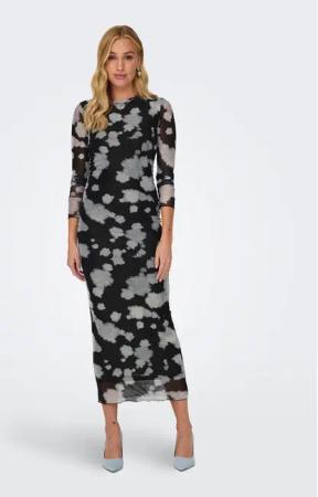 ONLY Kleid für den Alltag 15312218 Schwarz Slim Fit