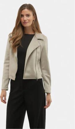 Vero Moda Jacke aus Kunstleder Jose 10300938 Grau Regular Fit