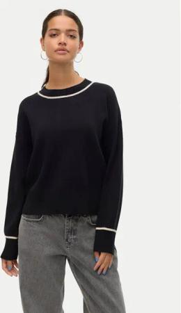 Vero Moda Pullover Saba 10318077 Schwarz Regular Fit