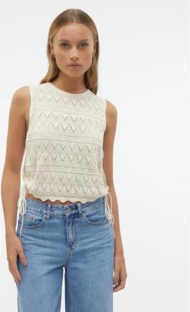 Vero Moda Top Bali 10302924 Écru Regular Fit