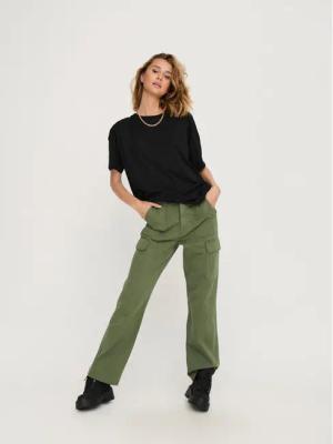 ONLY Stoffhose 15300976 Grün Loose Fit