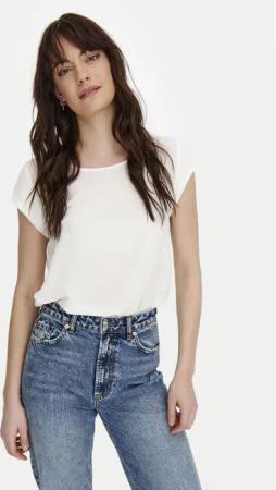 ONLY Bluse 15142784 Weiß Regular Fit