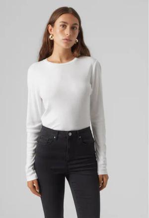 Vero Moda Bluse Roma 10293830 Weiß Slim Fit