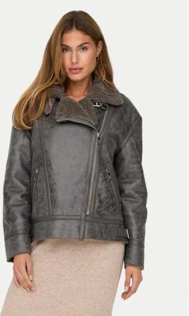 ONLY Jacke aus Kunstleder Betty 15322044 Braun Regular Fit