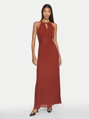 Vila Abendkleid Milina 14052647 Braun Regular Fit