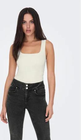 ONLY Top Lea 15278090 Weiß Regular Fit
