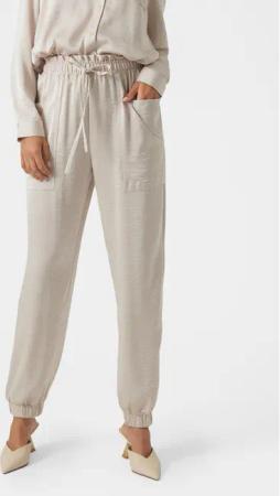 Vero Moda Stoffhose Marys 10300405 Écru Loose Fit