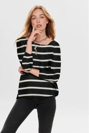 ONLY Bluse 15144286 Schwarz Loose Fit
