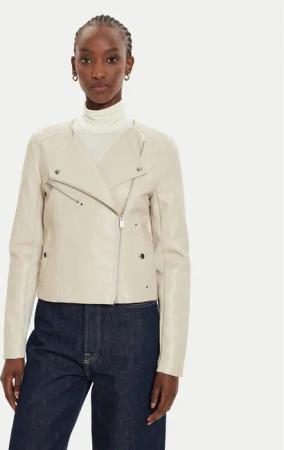 Vero Moda Jacke aus Kunstleder Riley 10302441 Beige Slim Fit