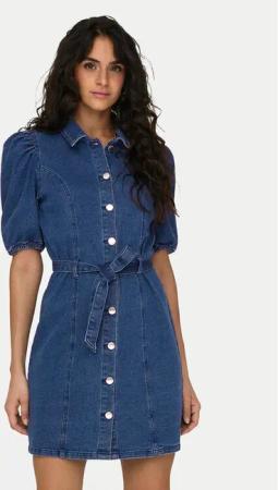 ONLY Jeanskleid Vibbe 15304123 Blau Regular Fit