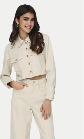 ONLY Jeansjacke Heather 15311007 Beige Regular Fit
