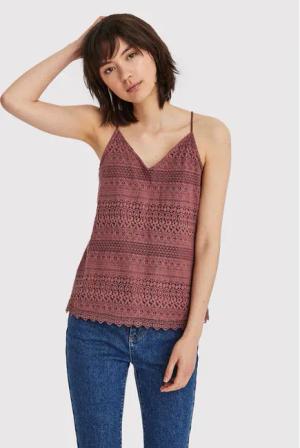 Vero Moda Top Honey 10190150 Dunkelrot Regular Fit