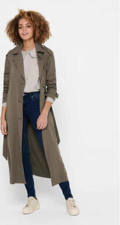 ONLY Tenchcoat 15217799 Braun Relaxed Fit