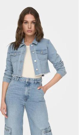 ONLY Jeansjacke Wonder 15256098 Blau Regular Fit