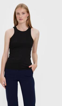 Vero Moda Top Bianca 10279787 Schwarz Standard Fit