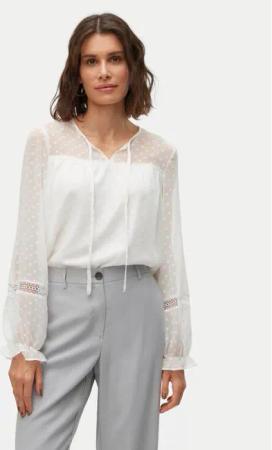 Vero Moda Bluse Leah 10314692 Weiß Regular Fit