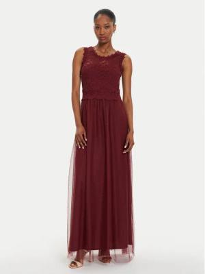 Vila Abendkleid Lynnea 14052673 Dunkelrot Regular Fit